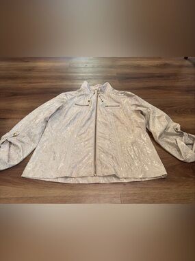 Zenergy By Chico’s Shimmer Jacket Lightweight Women’s Chicos Size 2
